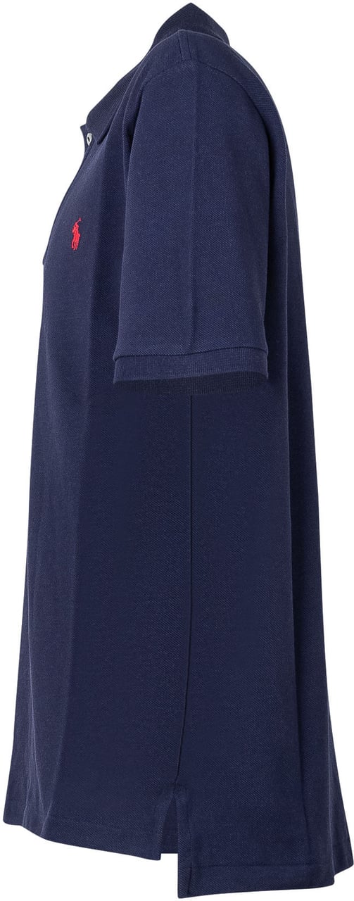 Ralph Lauren Polo Bambino in Cotone Piqué con Logo Ricamato Navy