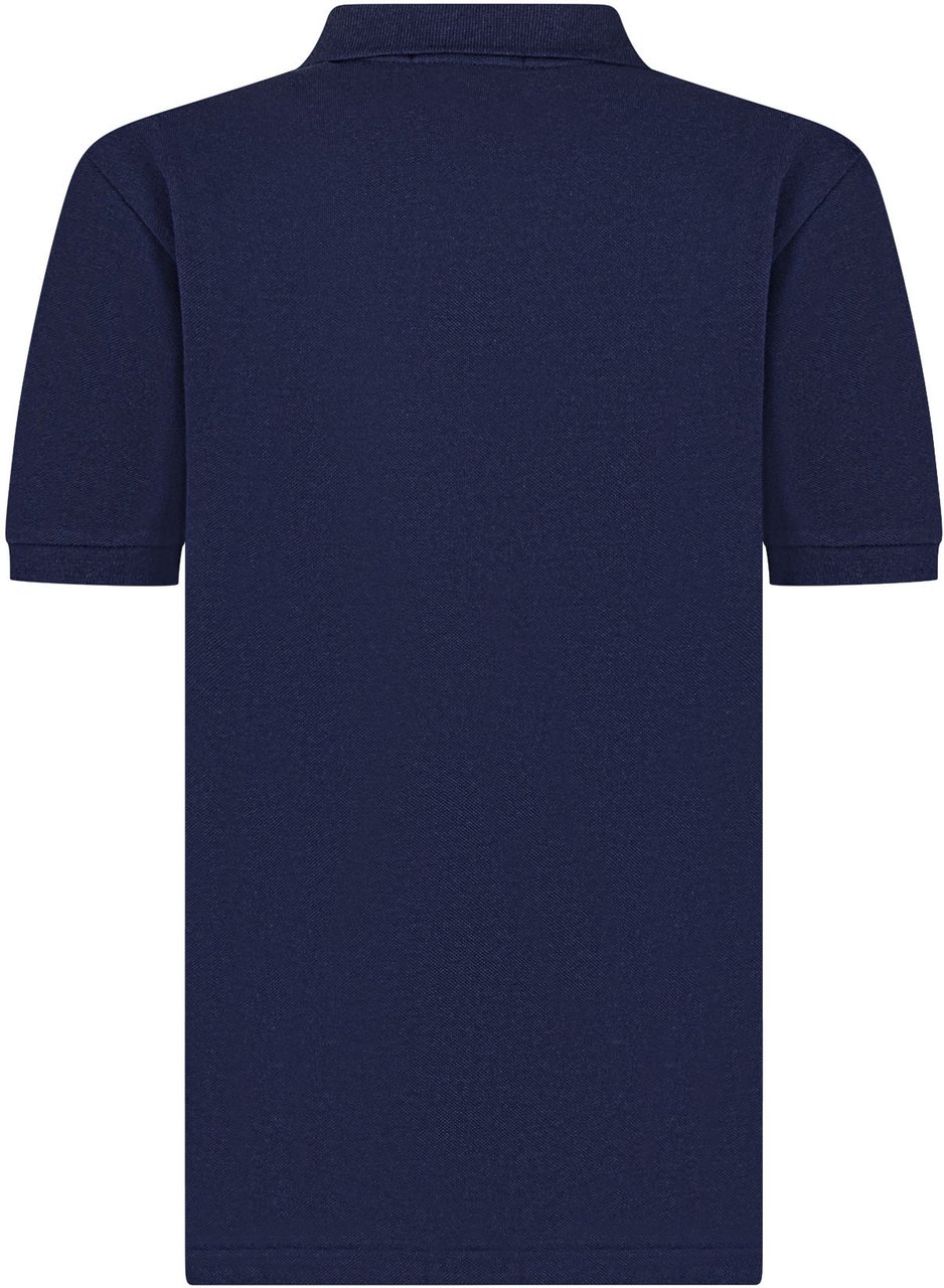 Ralph Lauren Polo Bambino in Cotone Piqué con Logo Ricamato Navy