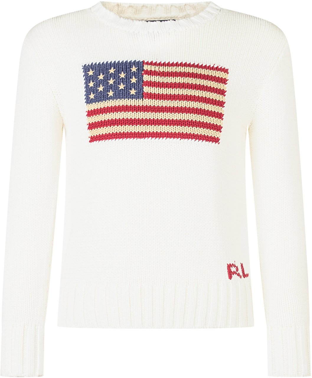 Ralph Lauren Polo Ralph Lauren Kids Maglione con Bandiera Americana Wit