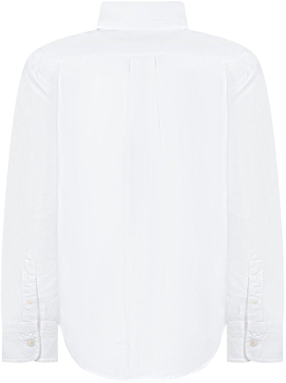 Ralph Lauren Camicia Bambino in Cotone con Colletto Button-Down Wit