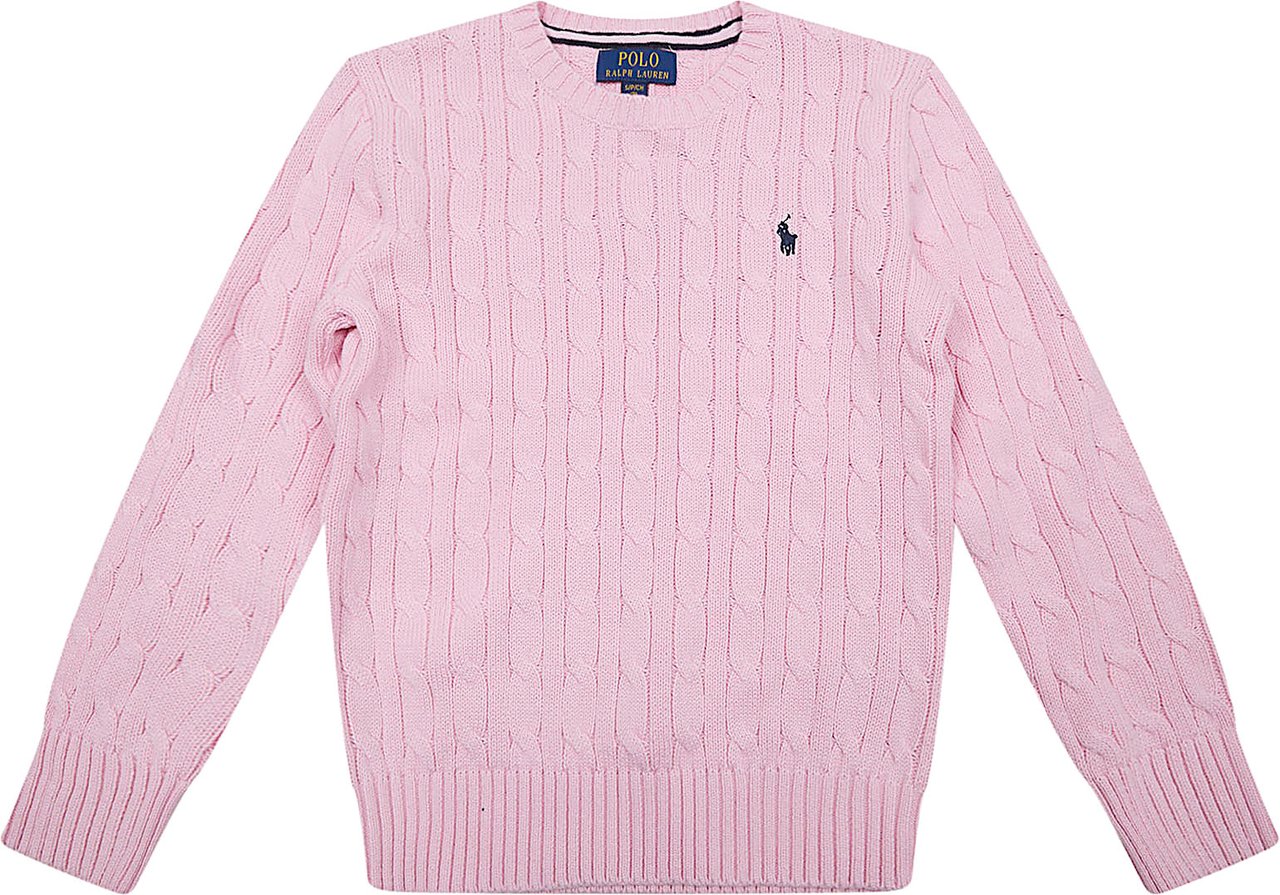 RALPH LAUREN KIDS LS CABLE CN-TOPS-SWEATER Paars