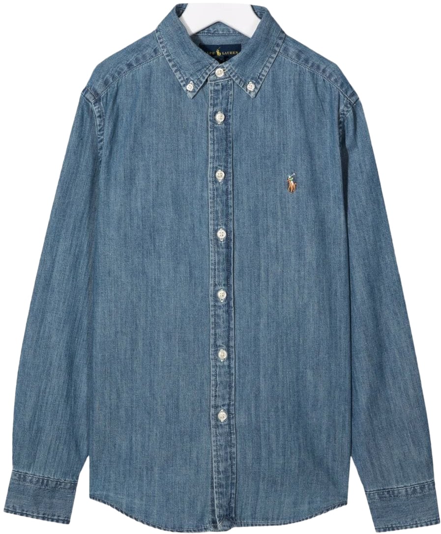 Ralph Lauren top shirt blue Blauw