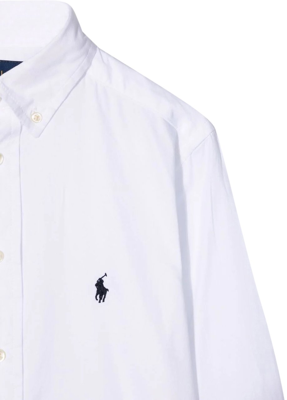 Ralph Lauren slim fit top white Wit