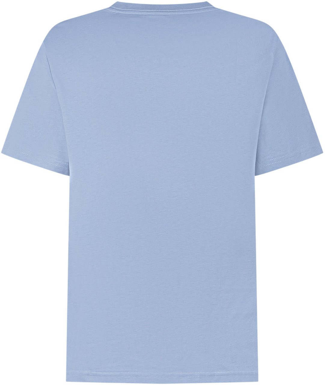 Ralph Lauren T-shirt Bambino in Cotone con Logo Ricamato Lichtblauw
