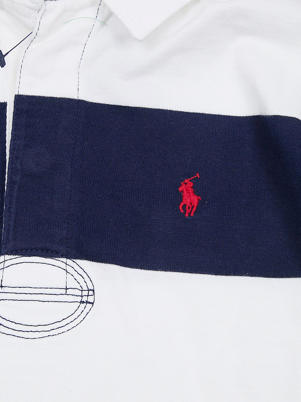 RALPH LAUREN KIDS LS YD RUGBY-KNIT SHIRTS-RUGBY Wit