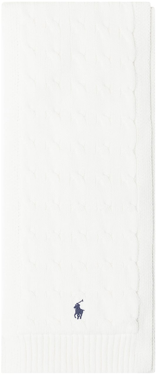 Ralph Lauren Polo Ralph Lauren Sciarpa Bianca in Maglia Wit
