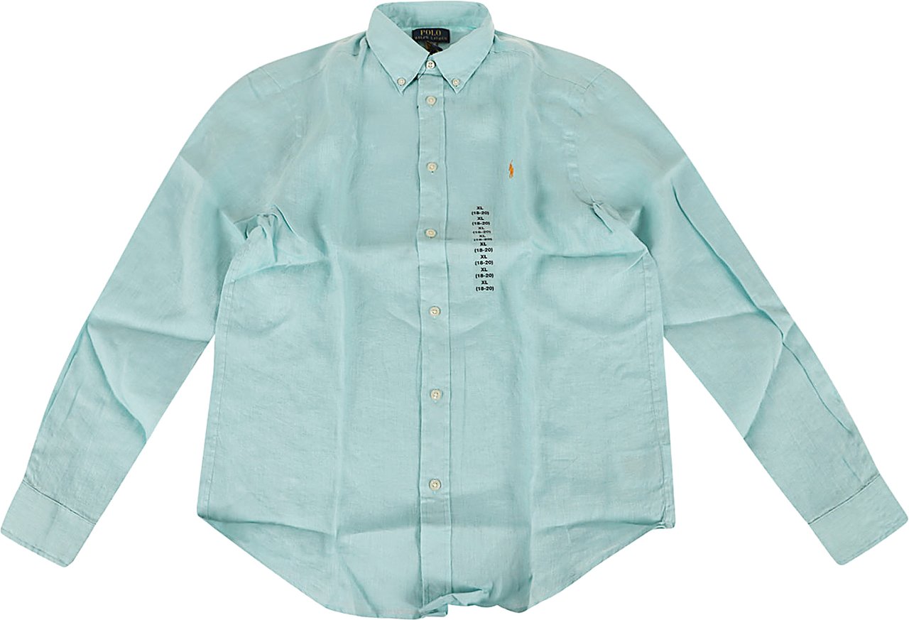 Ralph Lauren RALPH LAUREN KIDS CLBDPPC-SHIRTS-SPORT SHIRT Lichtblauw