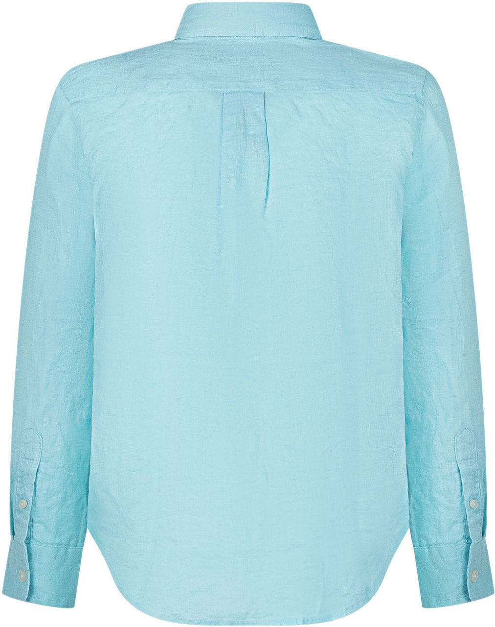 Ralph Lauren Felpa Bambino in Cotone con Maxi Logo Tone-on-Tone Lichtblauw