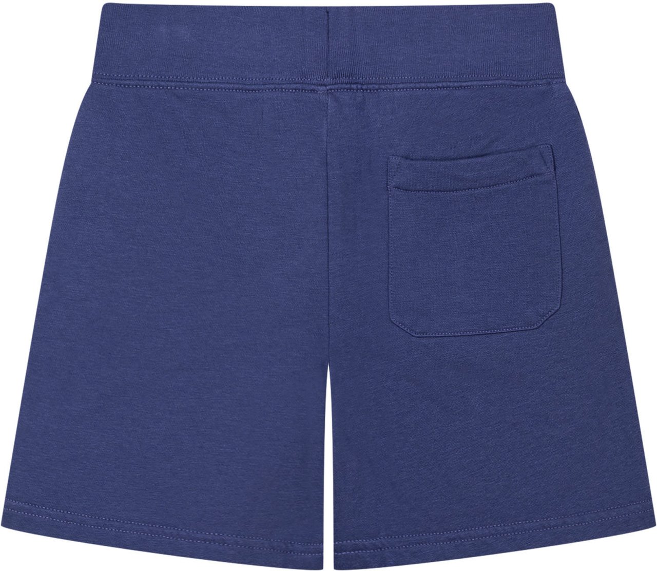 Ralph Lauren Shorts Bambino in Felpa di Cotone con Maxi Logo Ricamato Blauw