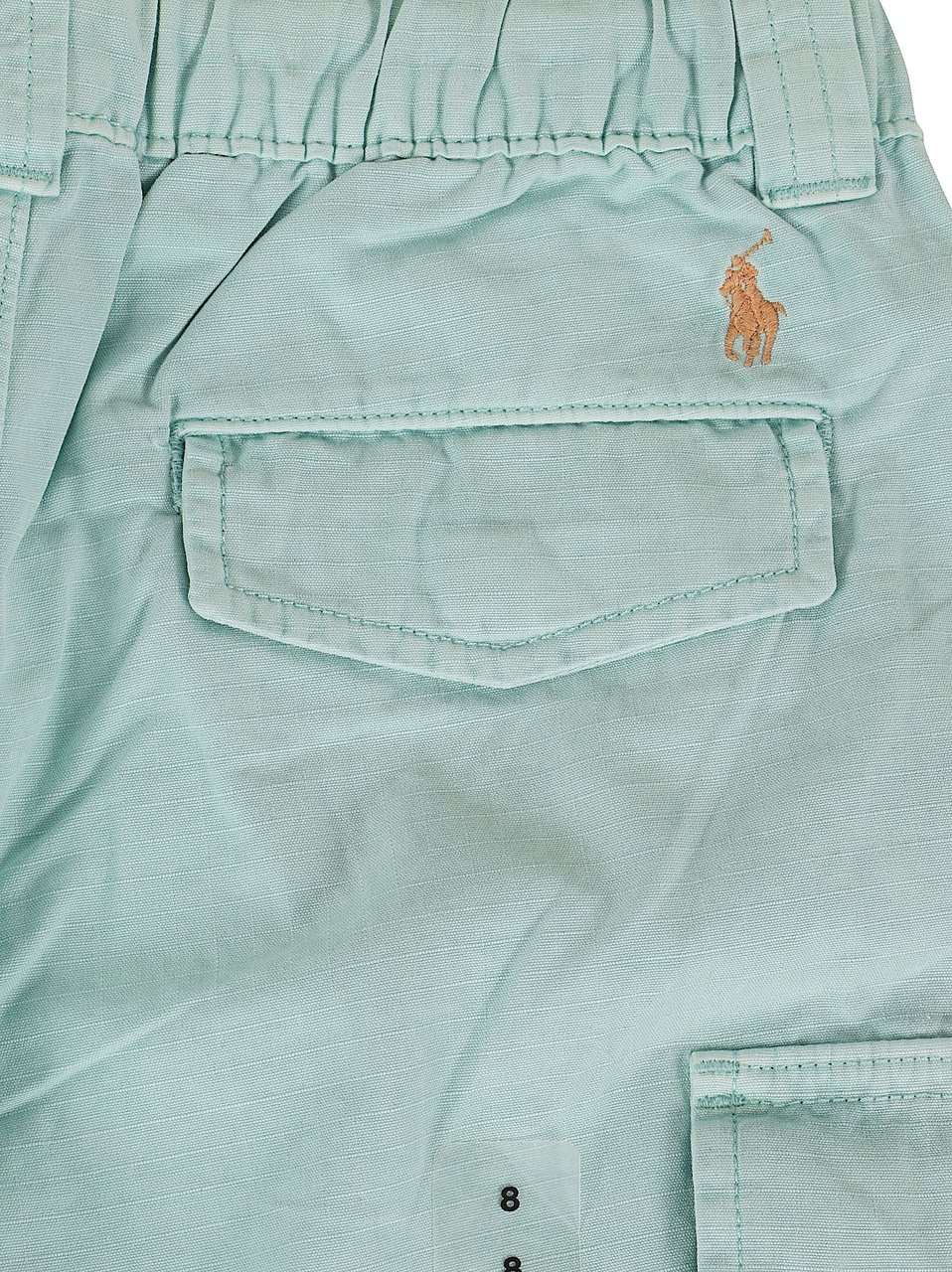 RALPH LAUREN KIDS WOVEN-SHORTS Lichtblauw