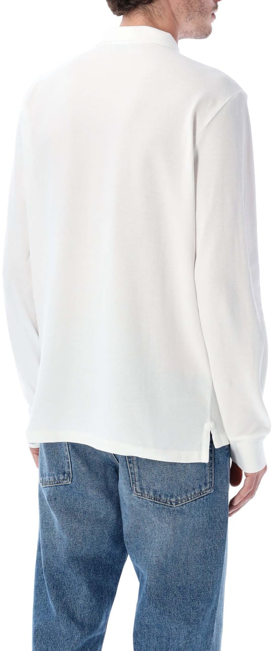Ralph Lauren L/S Custom Polo Bianco Wit