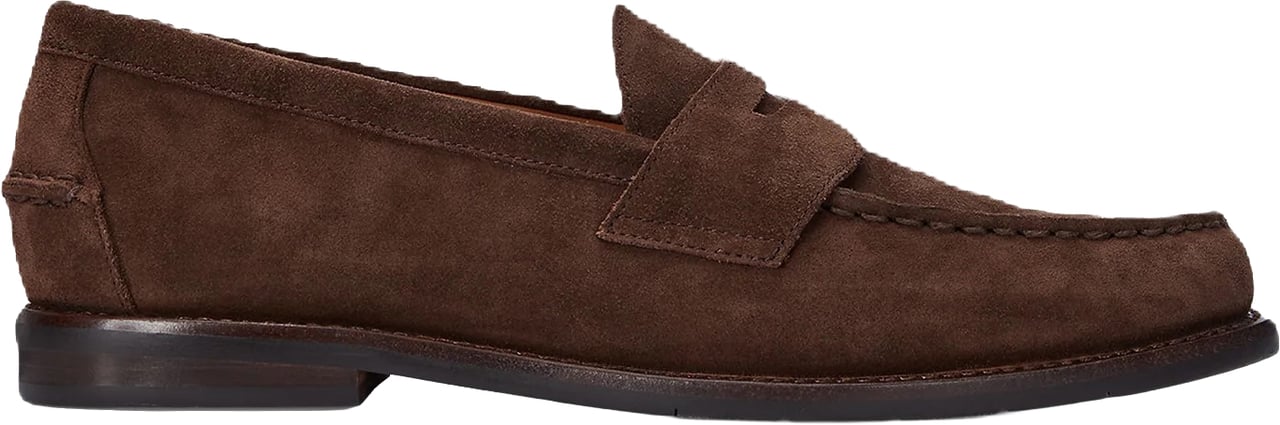 Ralph Lauren Flat Shoes Dark Brown Bruin