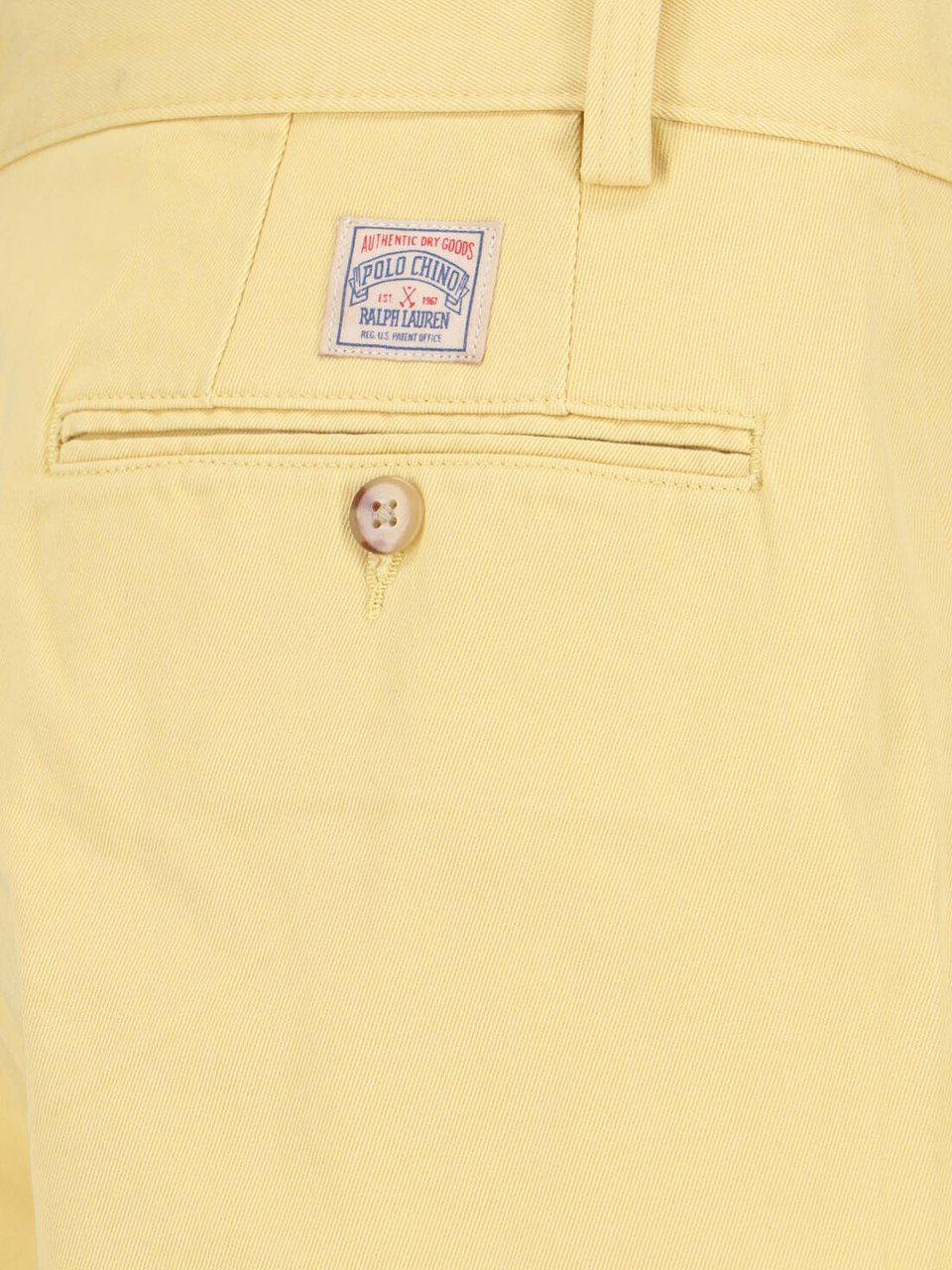 Ralph Lauren Straight-Leg Trousers In Vibrant Yellow Geel