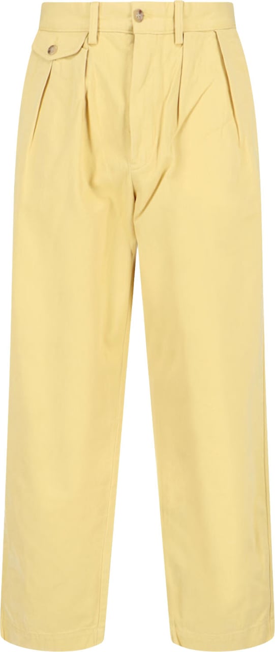 Ralph Lauren Straight-Leg Trousers In Vibrant Yellow Geel