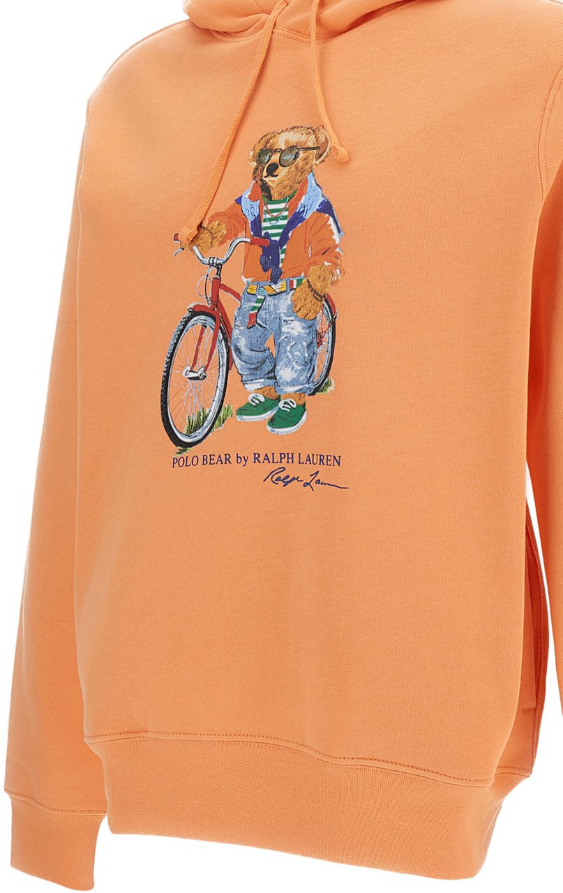 Ralph Lauren Orange Printed Hoodie Oranje