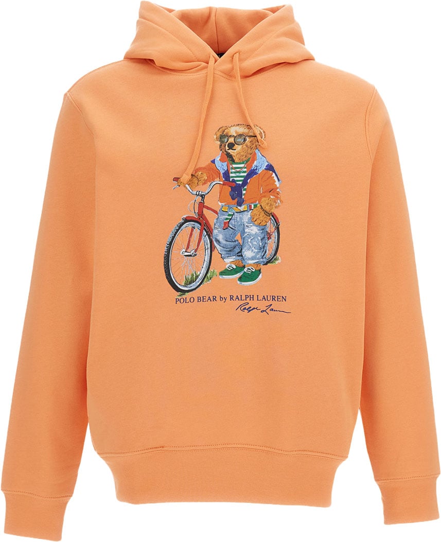 Ralph Lauren Orange Printed Hoodie Oranje