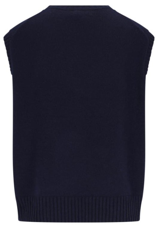 Ralph Lauren Flag Sweater Vest – Navy Blauw