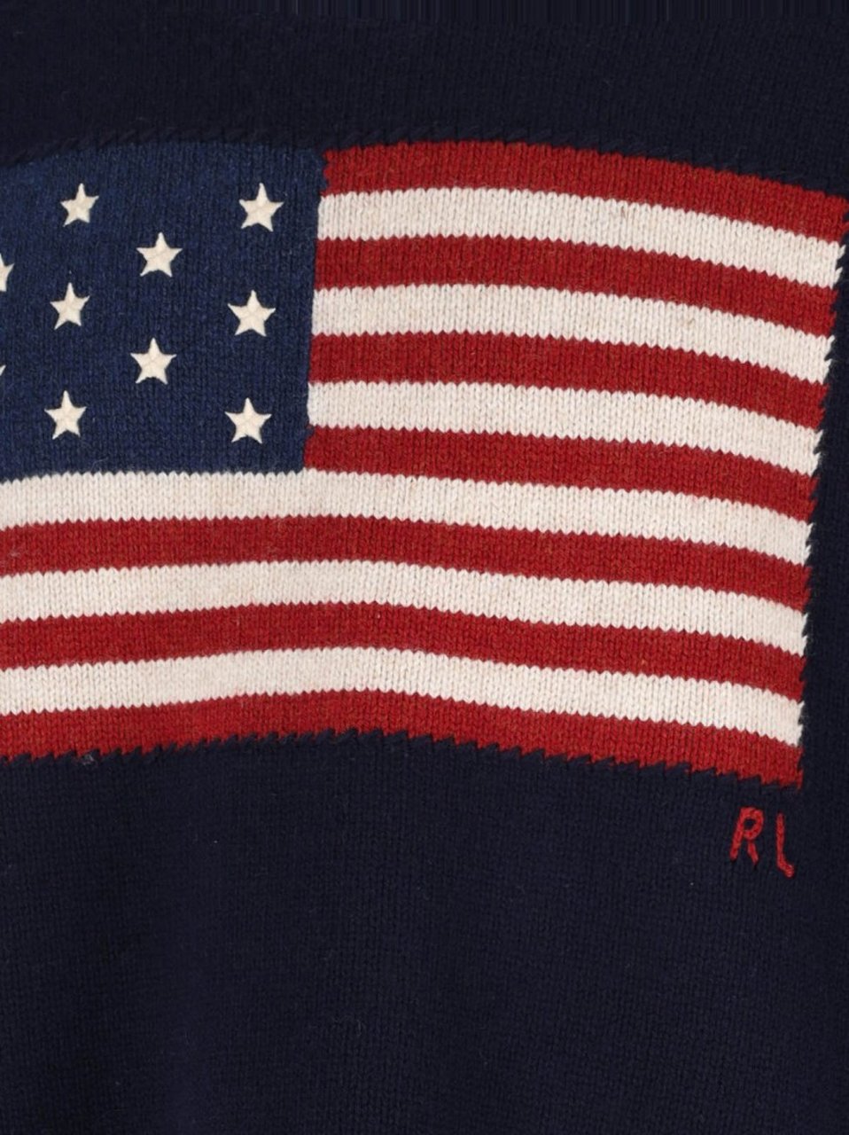 Ralph Lauren Flag Sweater Vest – Navy Blauw