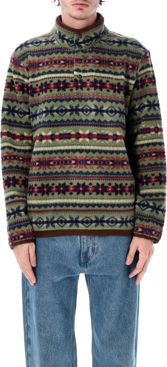 Ralph Lauren Pile Jaquard Verde Donkergroen