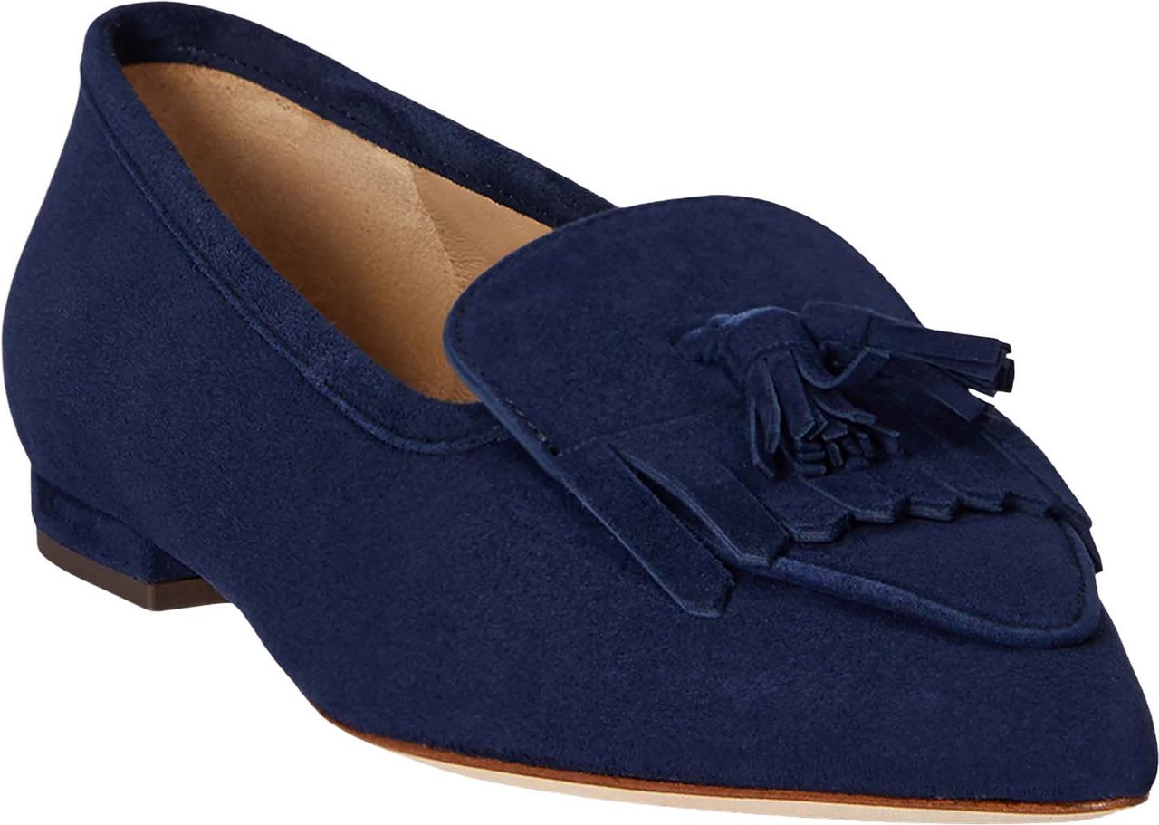 Ralph Lauren Flat Shoes Sand Navy