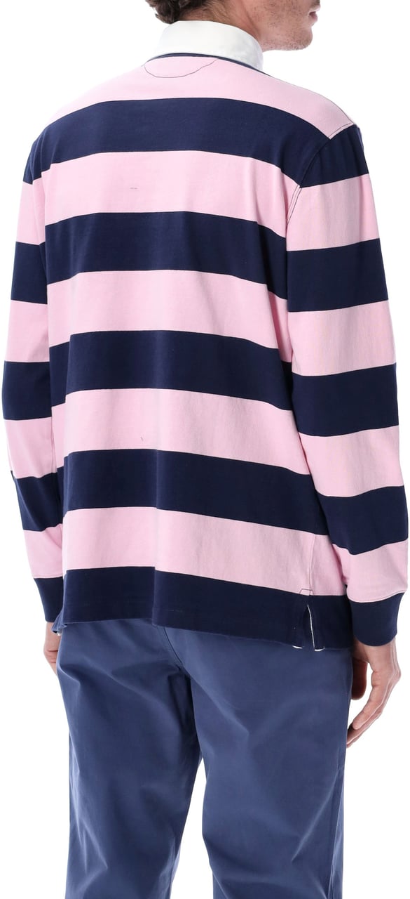 Ralph Lauren Rugby L/S Polo Navy Pink Divers