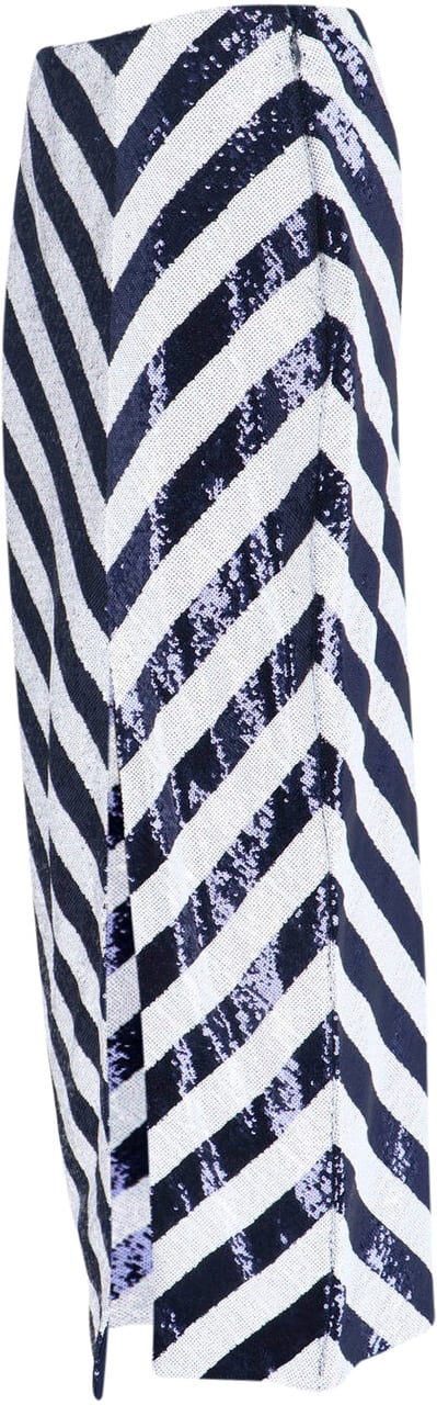 Ralph Lauren Sequin Midi Skirt – Blue & White Blauw