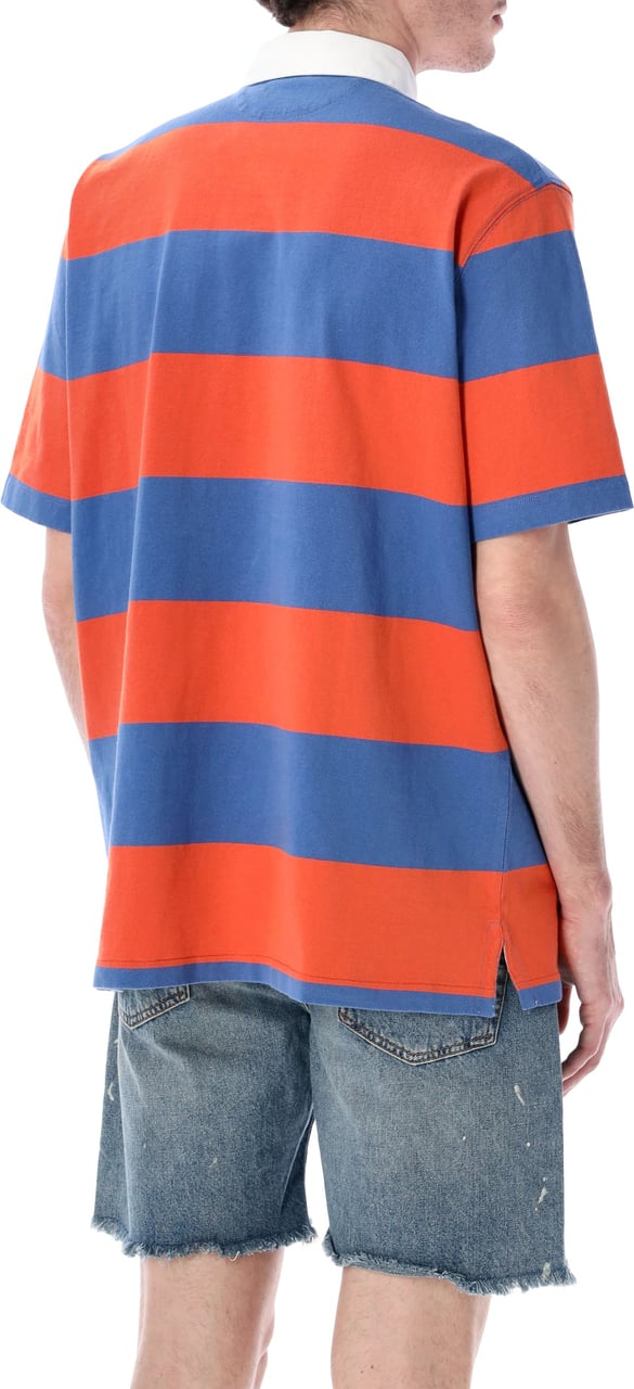 Ralph Lauren Rugby S/S Polo Orange Navy Divers