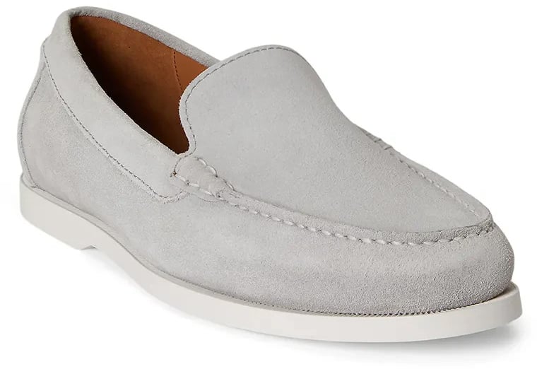 Ralph Lauren Flat Shoes Grey Lichtgrijs