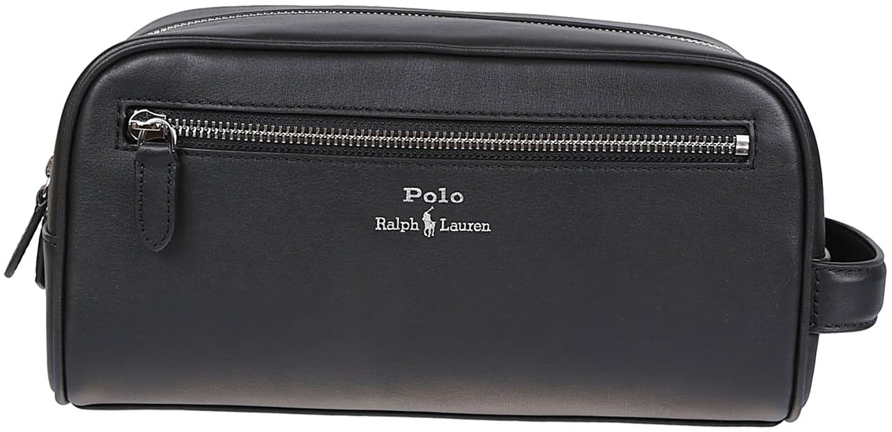 Ralph Lauren Medium Beauty Case Black Zwart