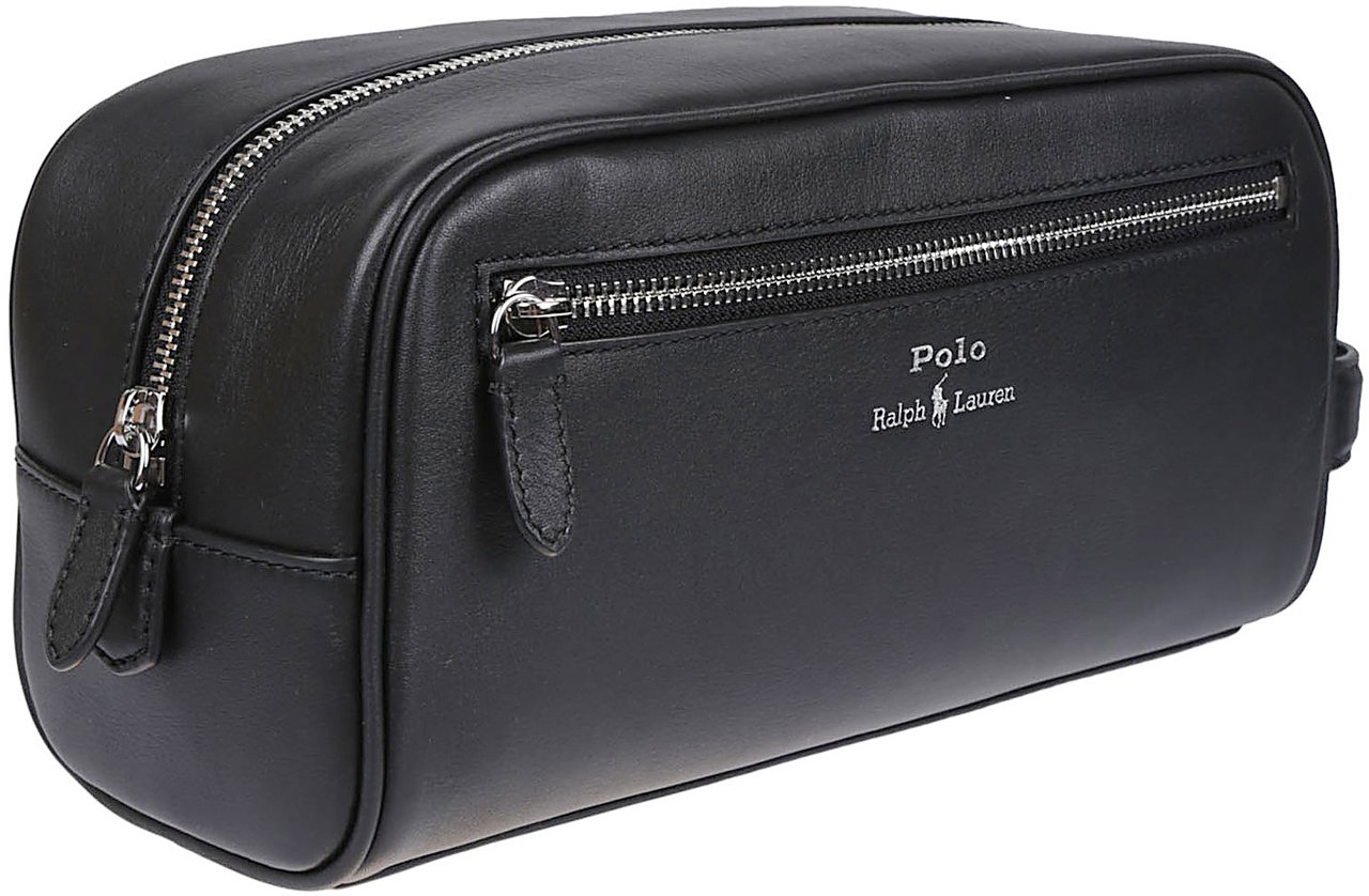 Ralph Lauren Medium Beauty Case Black Zwart