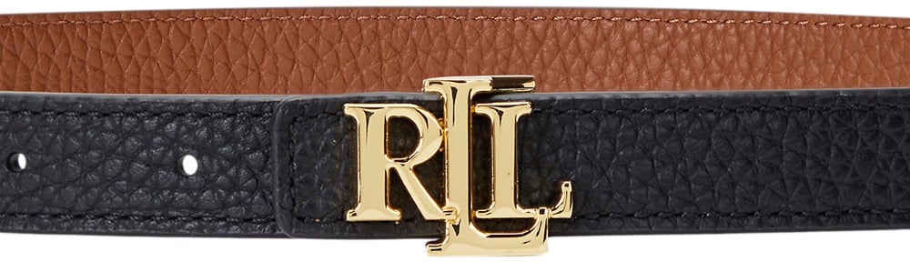Ralph Lauren Belts Black Tan Zwart