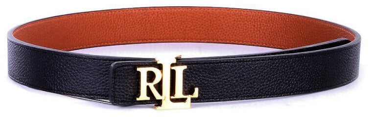 Ralph Lauren Belts Black Tan Zwart