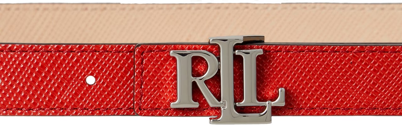 Ralph Lauren Belts Bright Vermillionsand Dune Rood