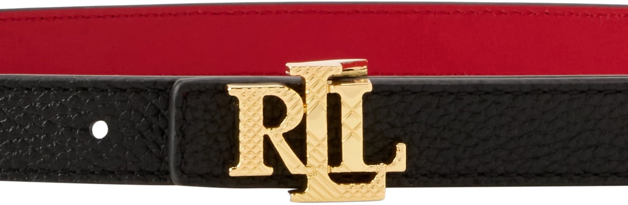 Ralph Lauren Belts Blackfestive Red Zwart