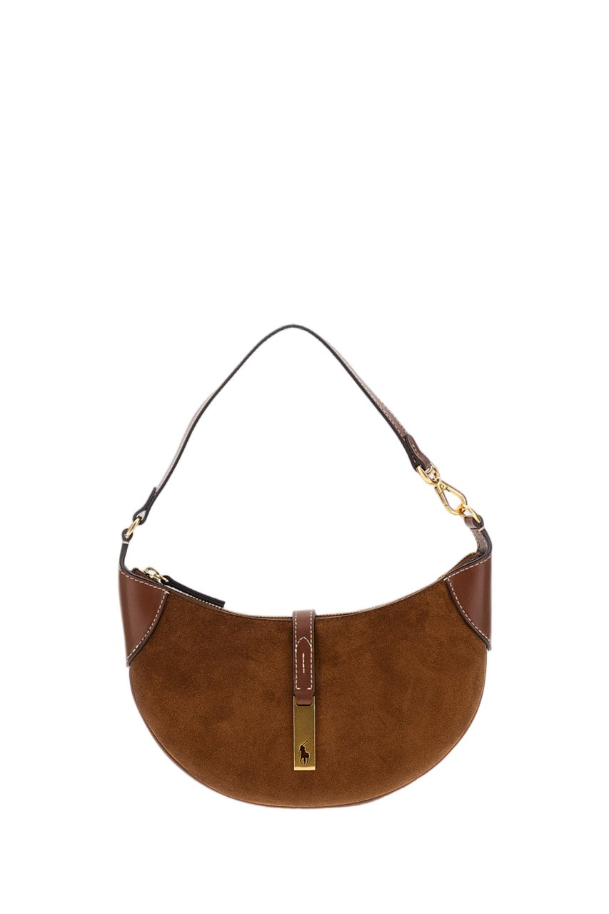 Ralph Lauren Brown Leather Small Shoulder Bag Bruin