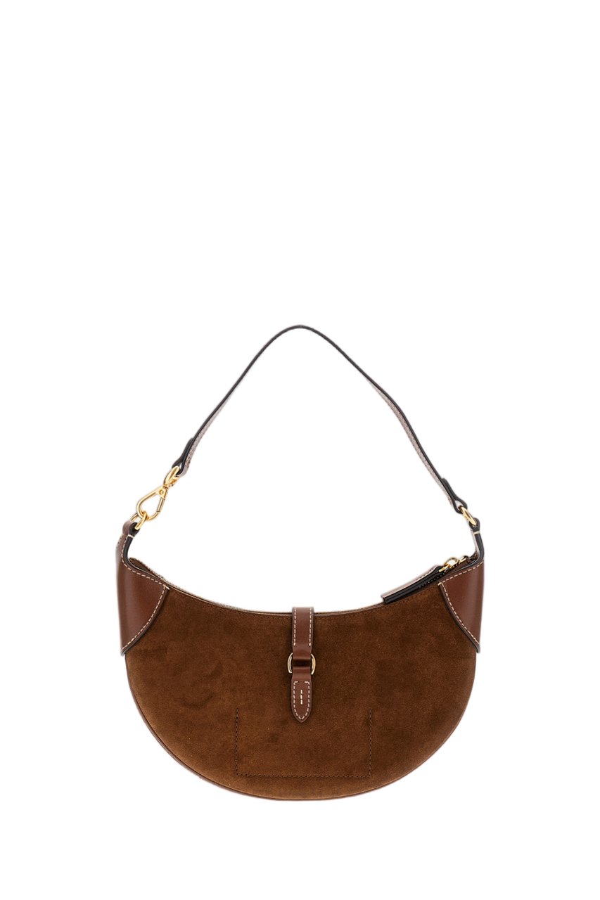 Ralph Lauren Brown Leather Small Shoulder Bag Bruin