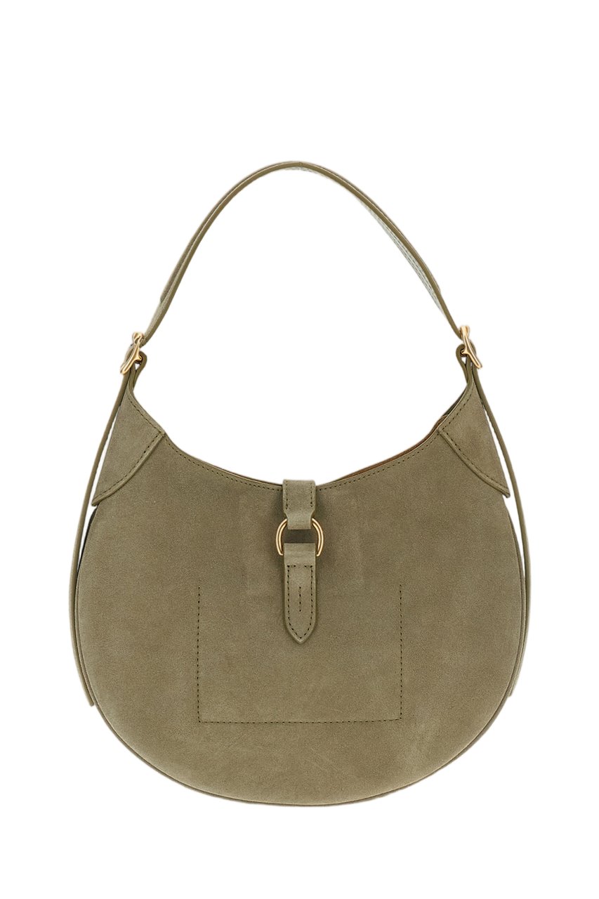 Ralph Lauren Light Olive Green Polo Id Small Shoulder Bag Groen