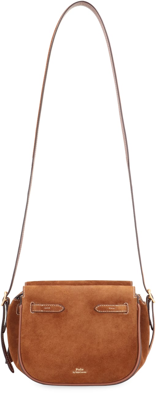 Ralph Lauren Polo ID Suede handbag Bruin