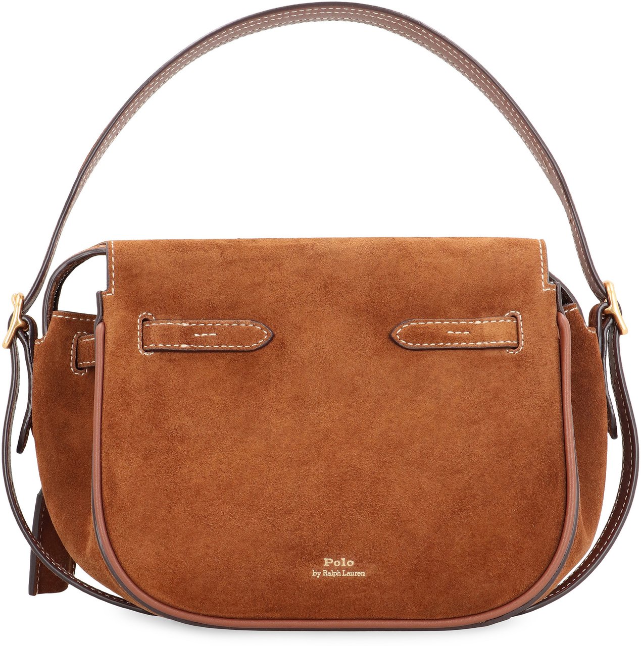 Ralph Lauren Polo ID Suede handbag Bruin