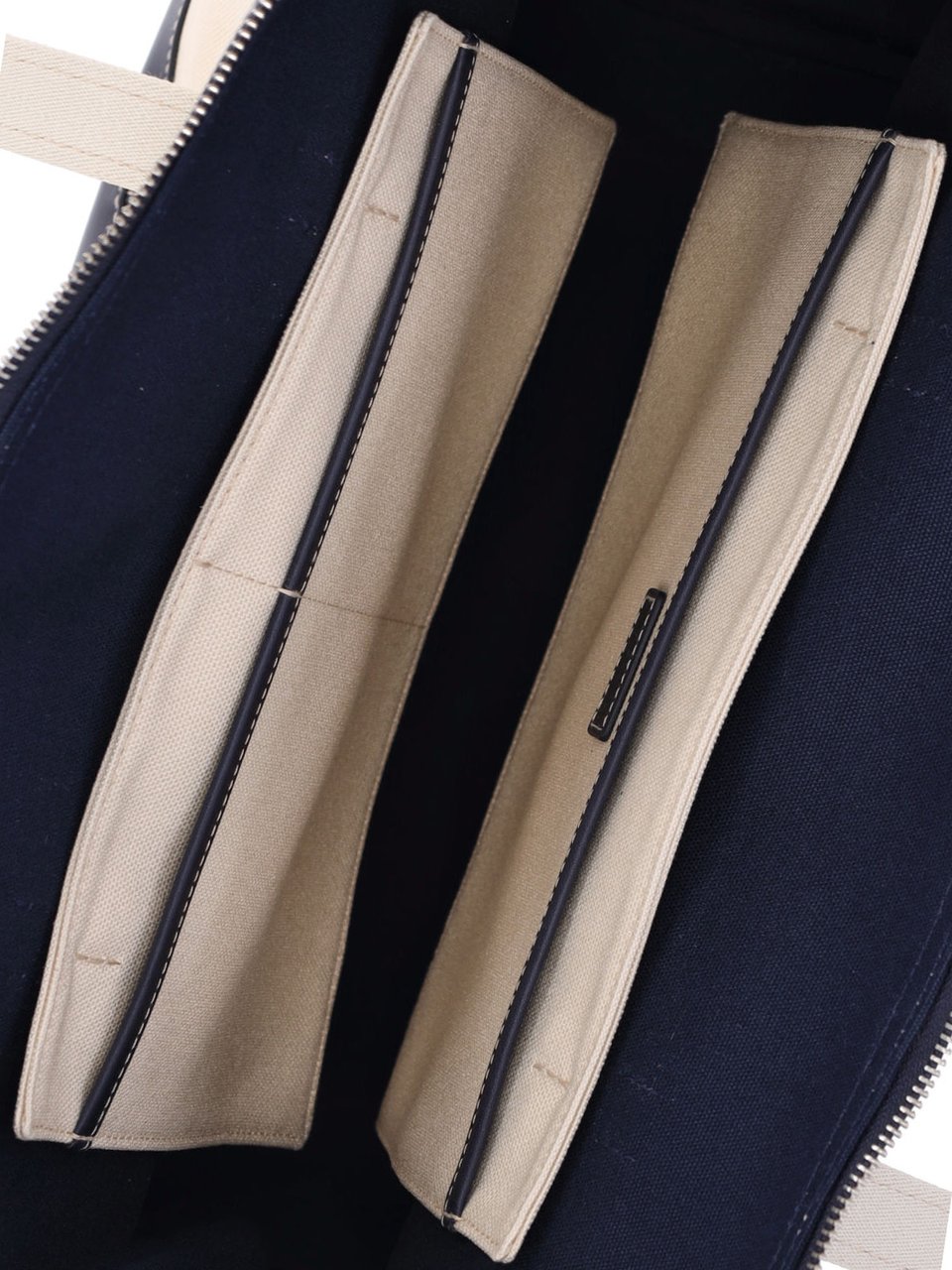 Ralph Lauren Beige Logo Cotton-Blend Tote Bag Neutraal