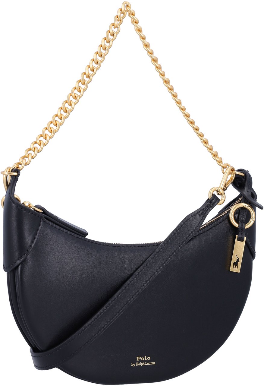 Ralph Lauren Mini Chain Polo Id Nero Zwart
