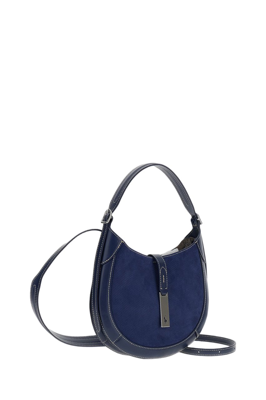 Ralph Lauren Blue Polo Id Small Shoulder Bag Blauw