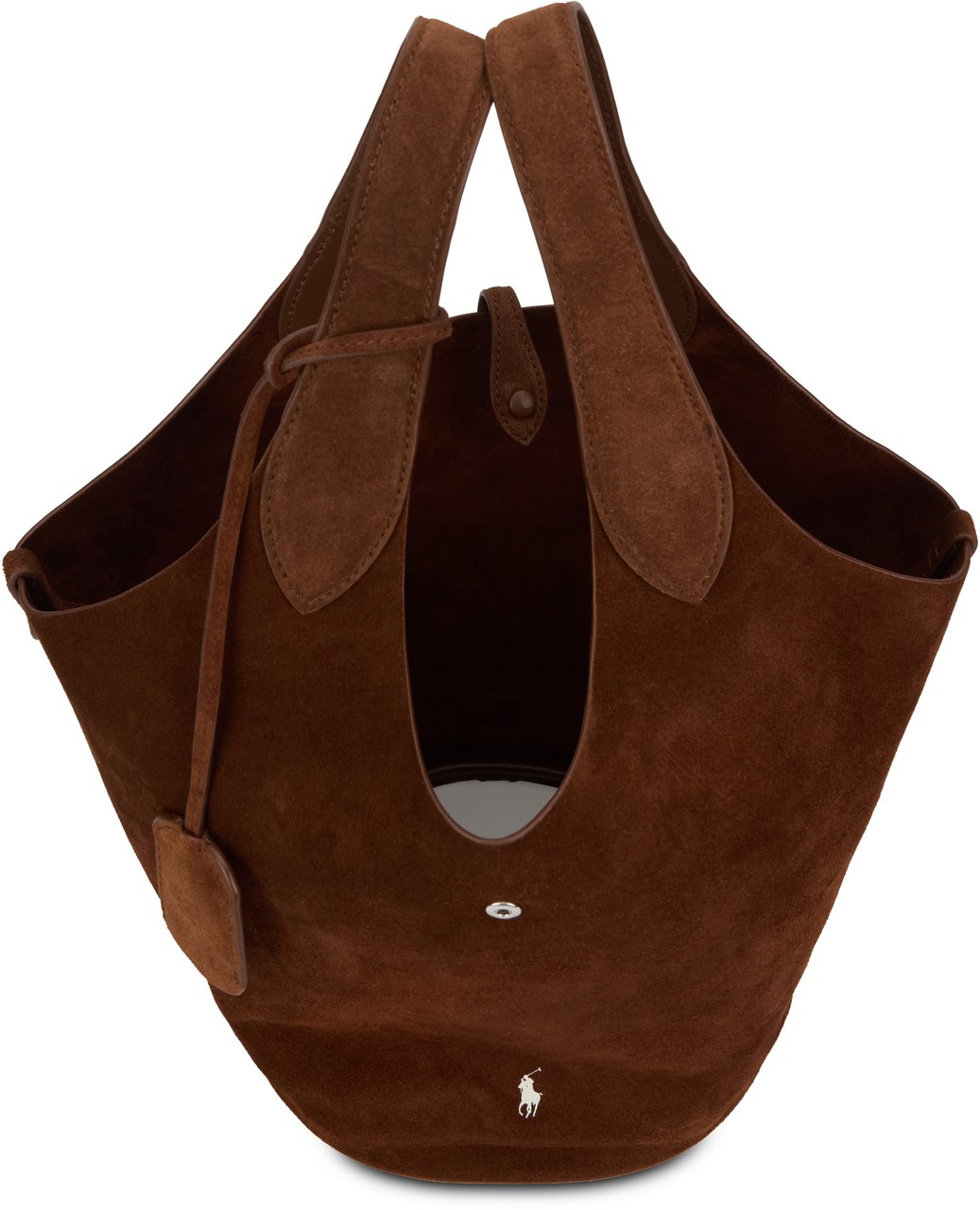 Ralph Lauren Suede leather tote bag Bruin