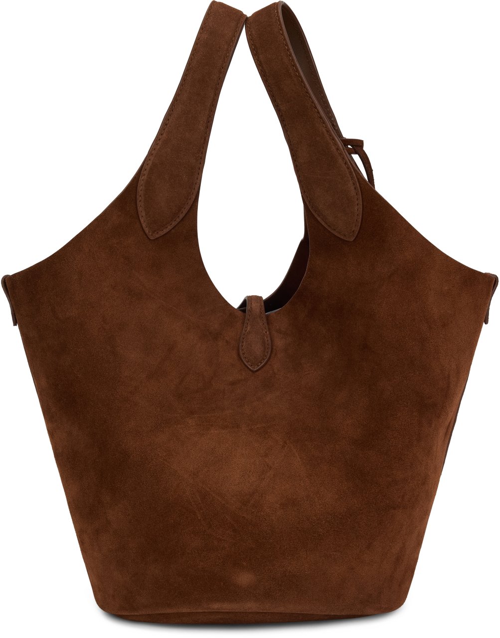 Ralph Lauren Suede leather tote bag Bruin