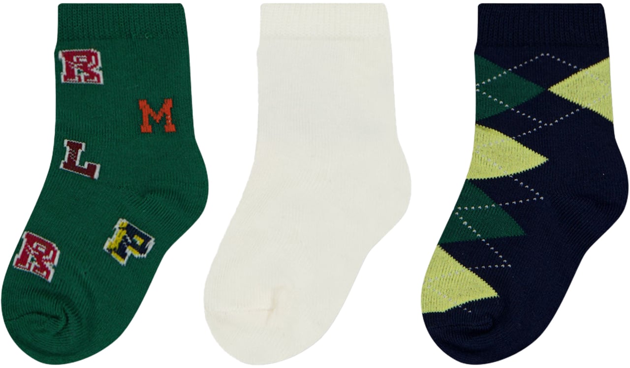 Ralph Lauren Ralph Lauren Baby Jongens Sokjes In Ecru Beige