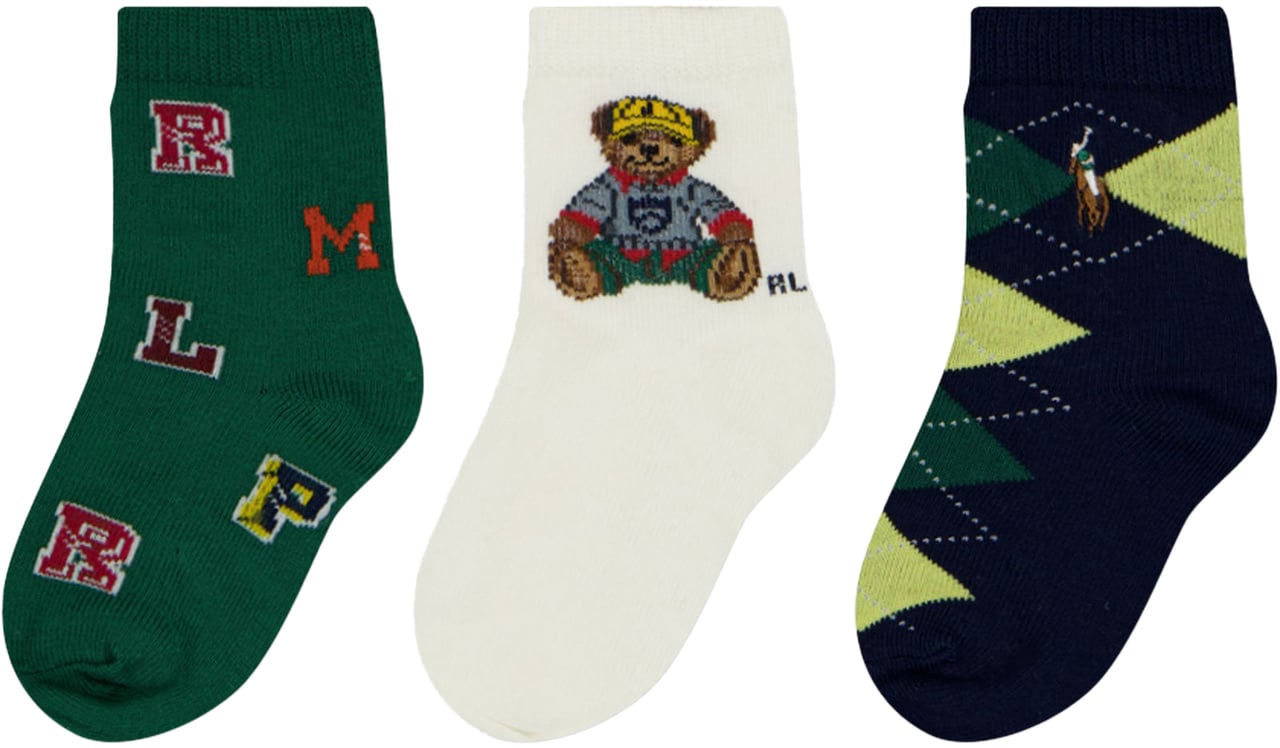 Ralph Lauren Ralph Lauren Baby Jongens Sokjes In Ecru Beige