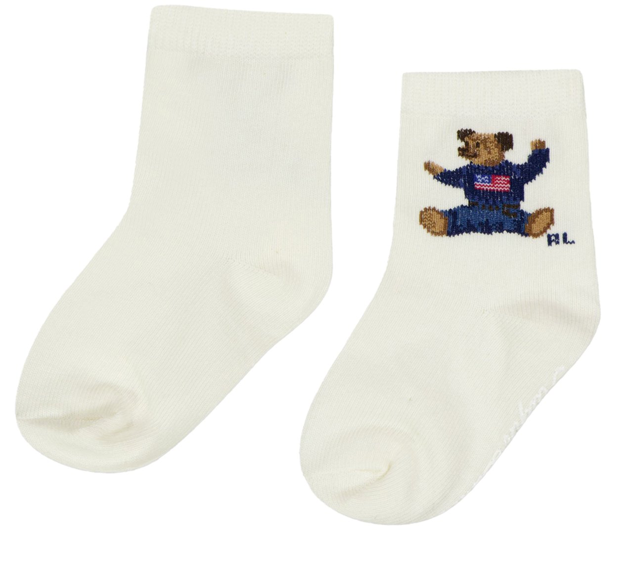 Ralph Lauren Ralph Lauren Baby Unisex Sokjes In Off White Wit