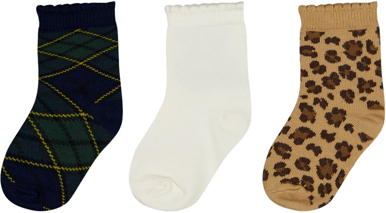 Ralph Lauren Ralph Lauren Baby Meisjes Sokjes In Panter Dierenprint