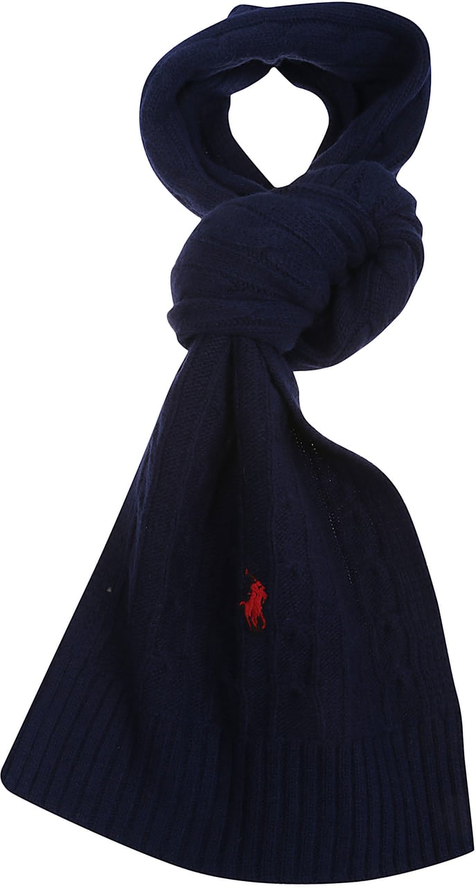 Ralph Lauren Classic Oblong Scarf Blue Blauw