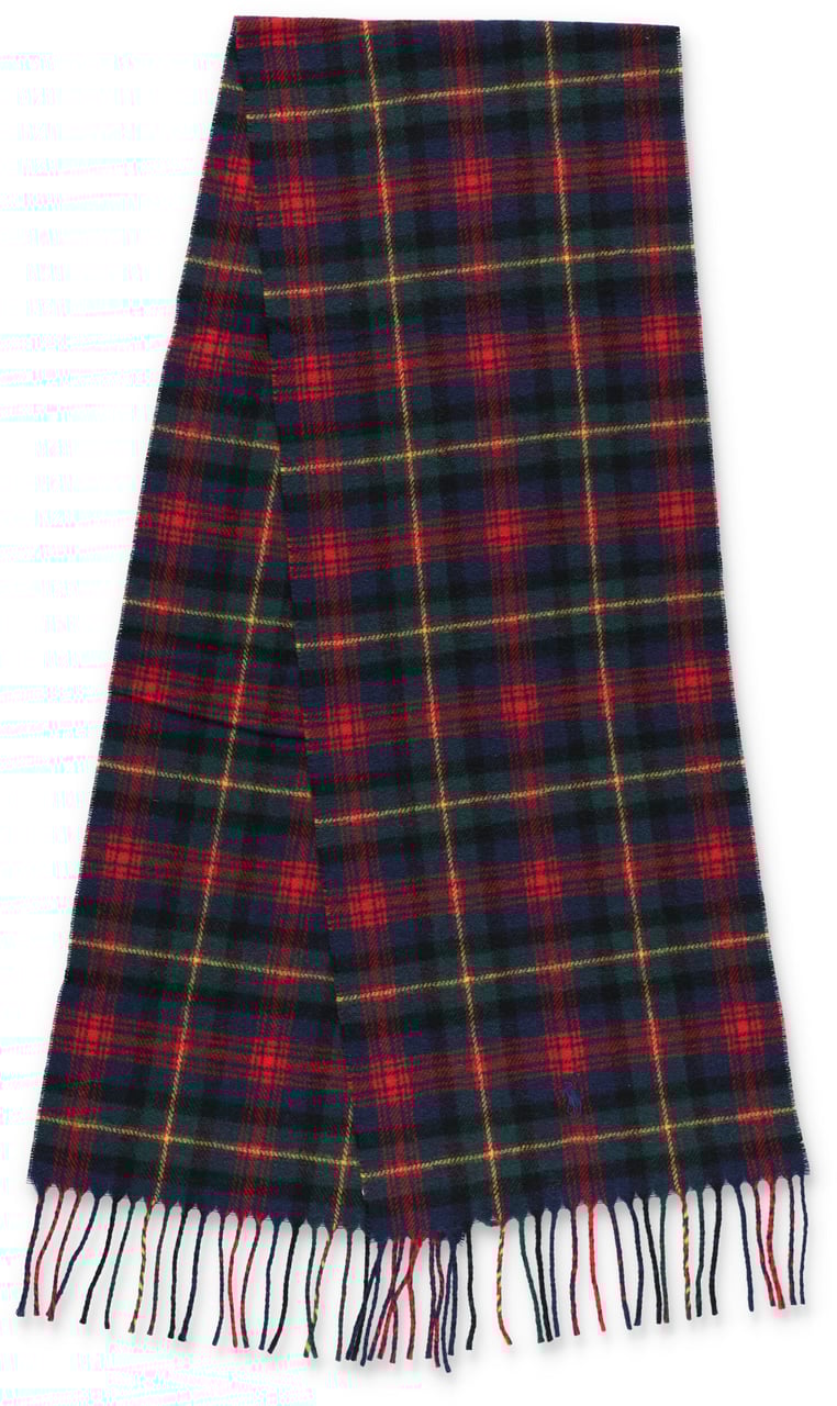 Ralph Lauren Check Scarf Red Multi Divers